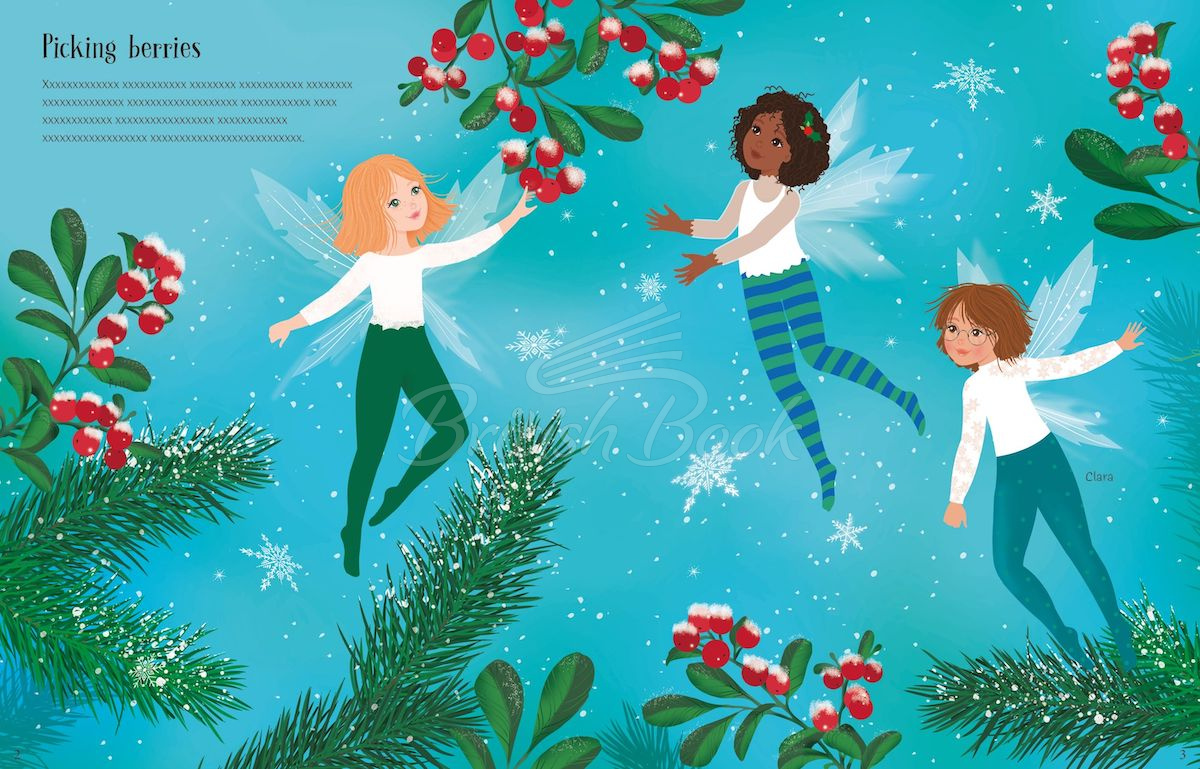 Книга Sticker Dolly Dressing: Christmas Fairies изображение 2