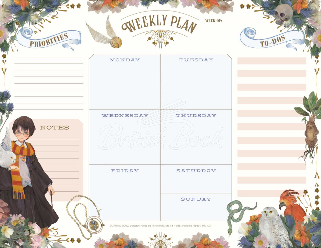 Планер Harry Potter: Anime Weekly Planner Notepad изображение