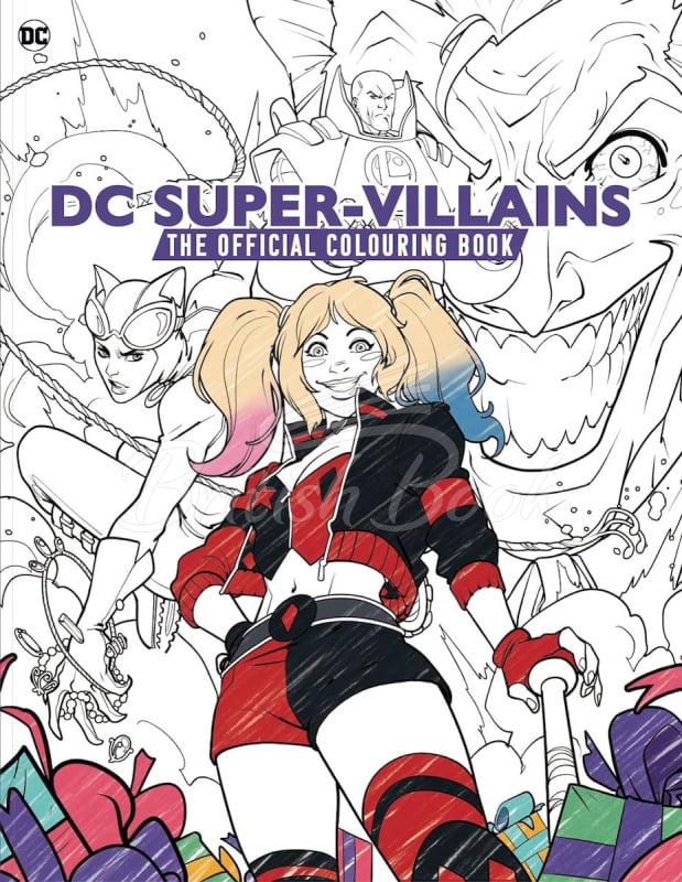 Книга DC Super-Villains: The Official Colouring Book изображение