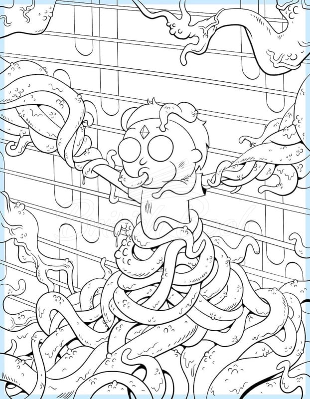 Книга Rick and Morty: Sometimes Science Is More Art Than Science: The Official Colouring Book зображення 1