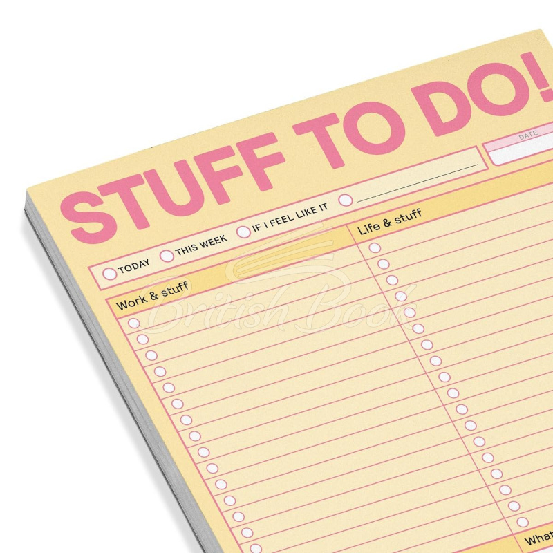 Бумага для заметок Stuff To Do! Big and Sticky Notepad изображение 2