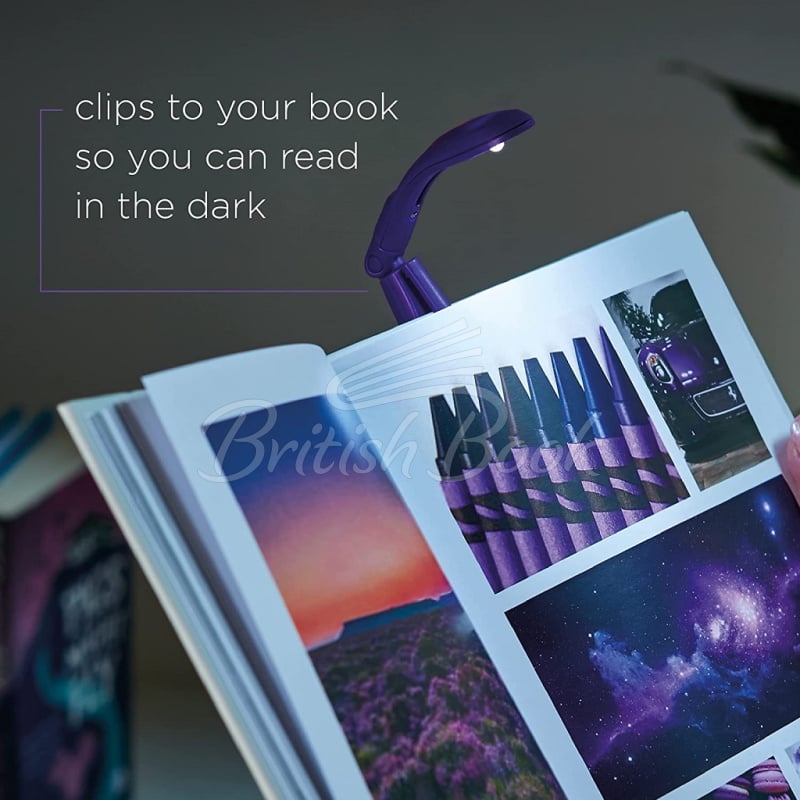 Ліхтарик для книжок The Really Tiny Book Light Purple зображення 2