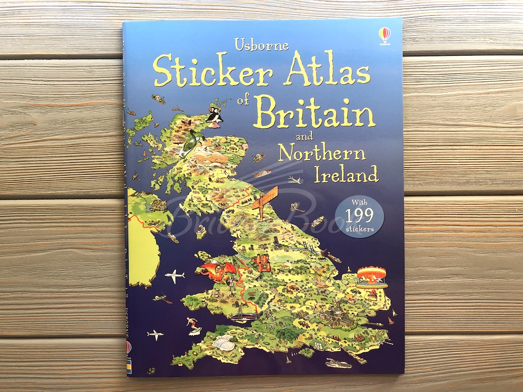 Книга Sticker Atlas of Britain and Northern Ireland зображення 1