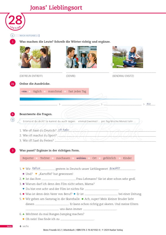 Рабочая тетрадь Beste Freunde A2.2 Arbeitsbuch mit Audios online изображение 2