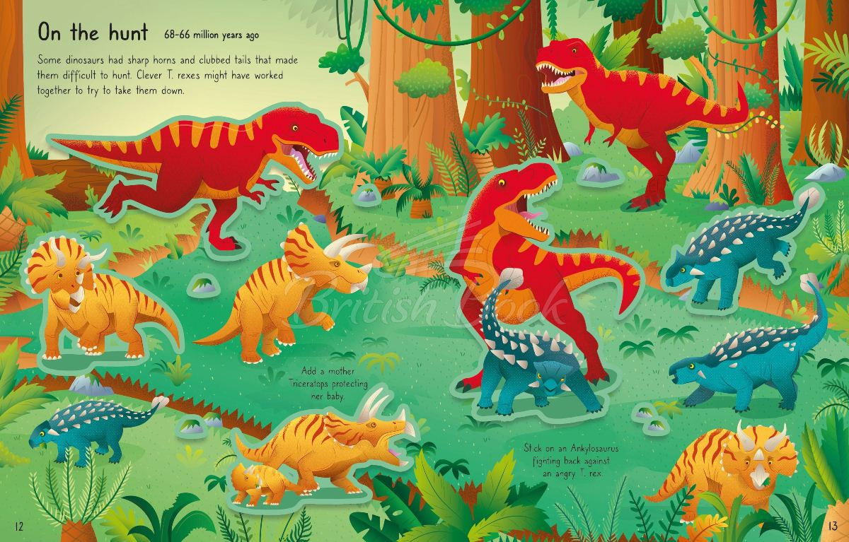 Книга First Sticker Book: T. Rex зображення 3