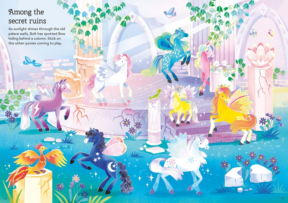 Книга Sparkly Fairy Ponies Sticker Book зображення 2