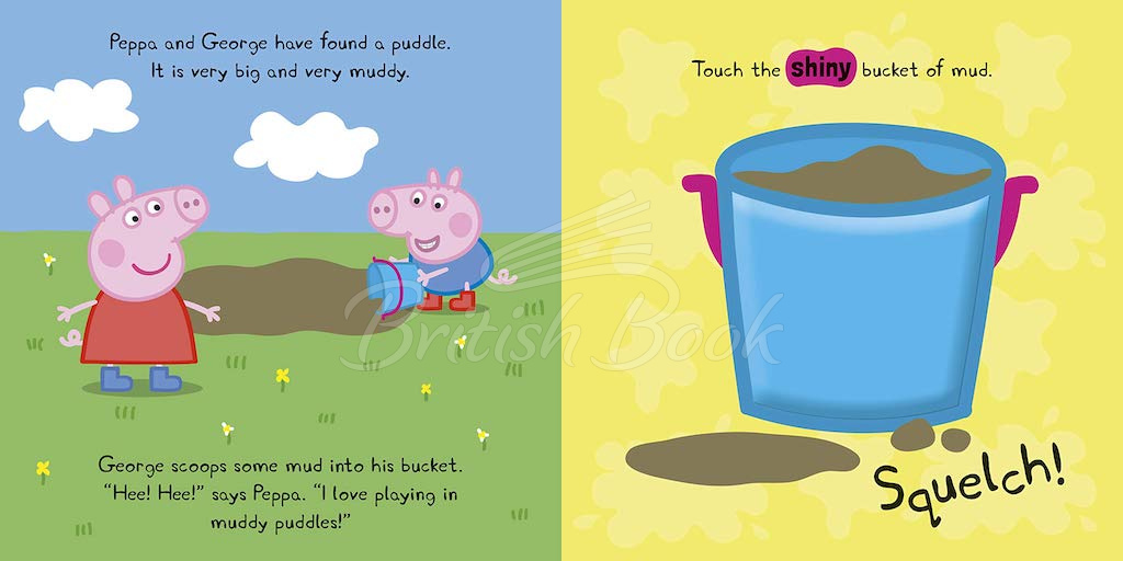 Книга Peppa Pig: Puddle Playtime (A Touch and Feel Playbook) изображение 1