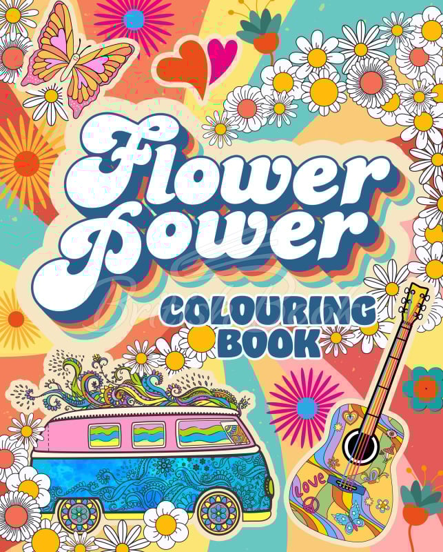 Книга Flower Power Colouring Book зображення