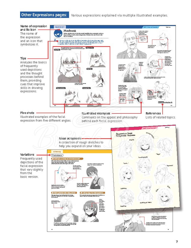 Книга How to Create Manga: Drawing Facial Expressions изображение 4