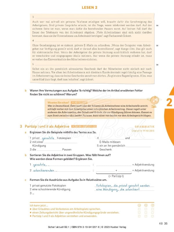 Учебник и рабочая тетрадь Sicher! Aktuell B2.1 Kursbuch und Arbeitsbuch mit Audios online, Lektion 1–6 изображение 11