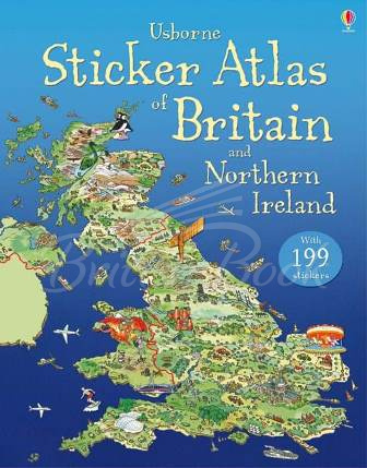 Книга Sticker Atlas of Britain and Northern Ireland изображение
