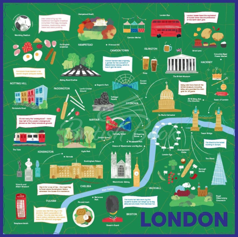 Пазл London Map 500-Piece Puzzle изображение 2