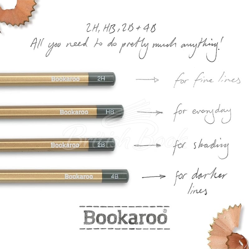 Набір Bookaroo Graphite Pencils Gold зображення 2