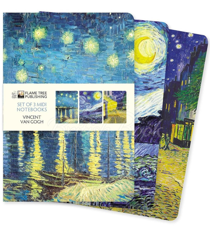 Набір Vincent van Gogh Set of 3 Midi Notebooks зображення