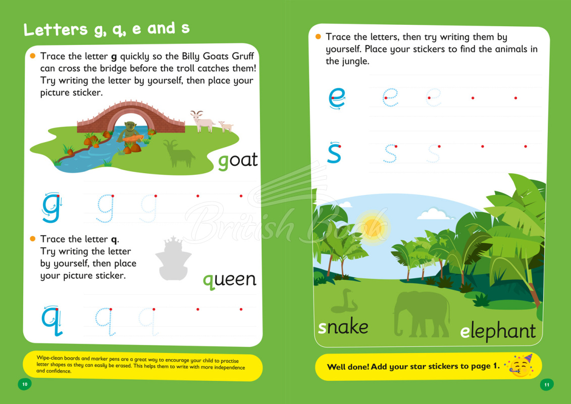 Книга Collins Easy Learning: Ready for School Writing Sticker Book (Ages 4-5) зображення 2