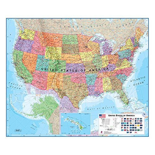 Карта USA Political Map изображение