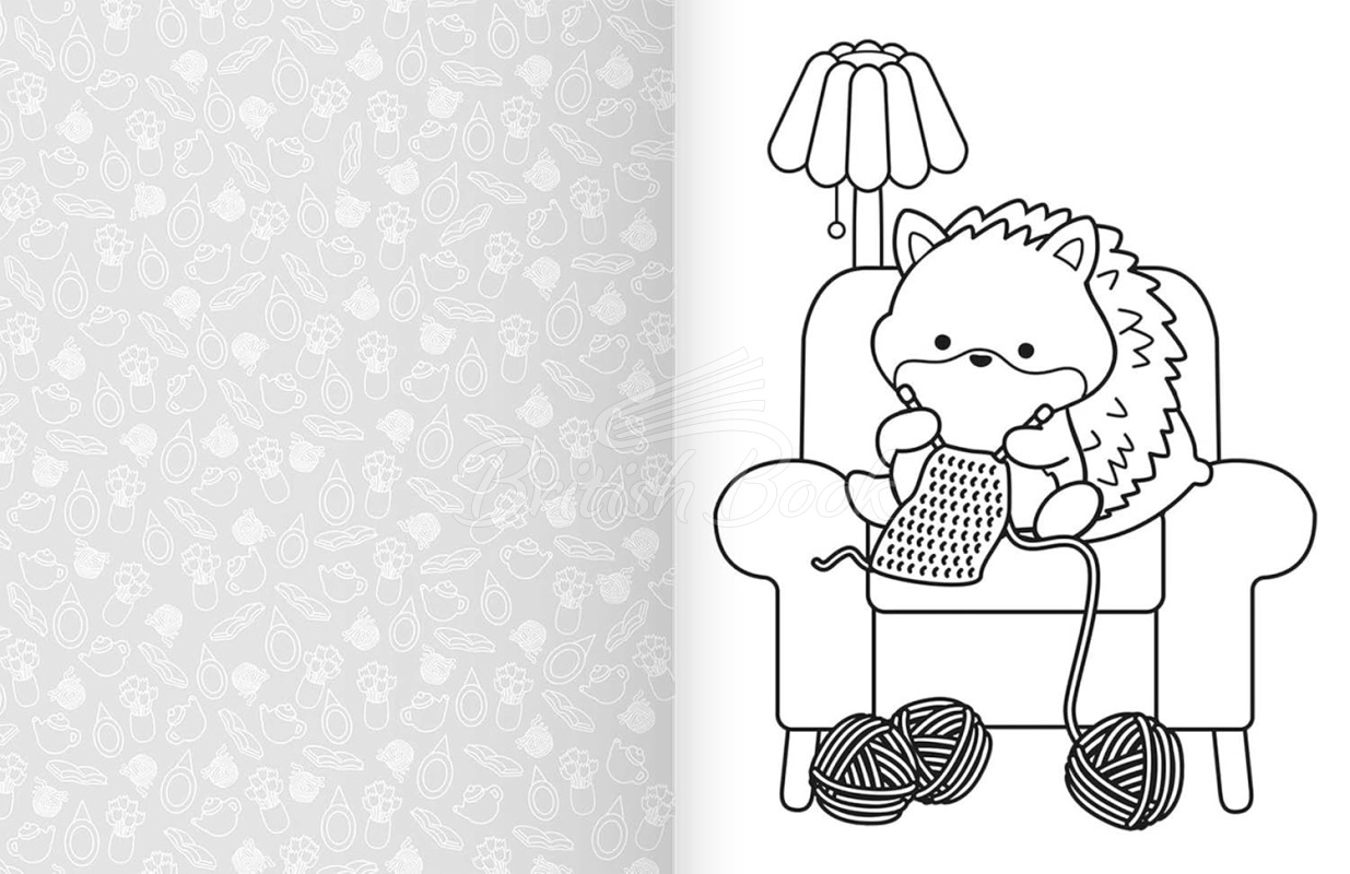 Книга Cozy World Comfy Home: Easy Colouring and Sticker Scene зображення 3