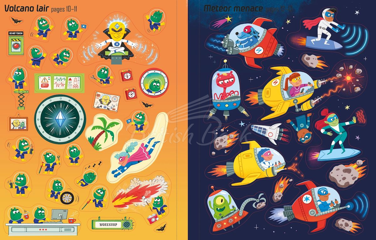 Книга First Sticker Book: Superheroes зображення 7