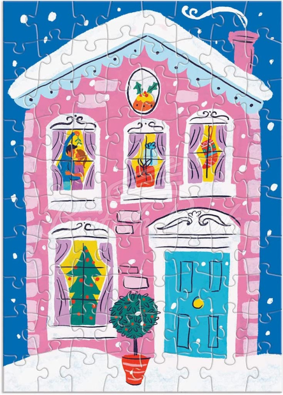 Пазл Louise Cunningham Merry and Bright 12 Days of Christmas Advent Puzzle Calendar изображение 12
