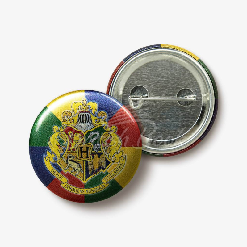 Значок Hogwarts: School Crest Button Badge изображение 2
