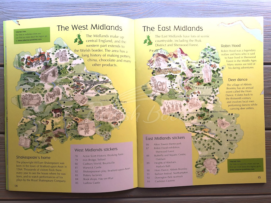 Книга Sticker Atlas of Britain and Northern Ireland зображення 5