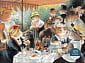Meowsterpiece of Western Art: Luncheon of the Boating Party 1000 Piece Puzzle