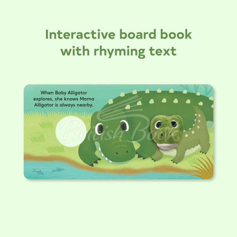 Книга Baby Alligator Finger Puppet Book изображение 1
