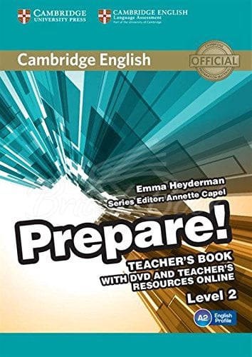 Книга для вчителя Cambridge English Prepare! 2 Teacher's Book with DVD and Teacher's Resources Online зображення