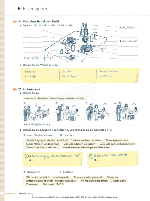 Учебник и рабочая тетрадь Schritte international Neu 3 Kurs- und Arbeitsbuch mit Audios online изображение 19