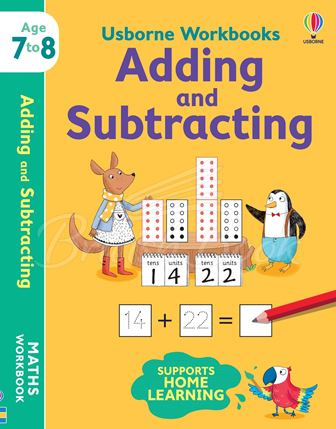 Книга Usborne Workbooks: Adding and Subtracting (Age 7 to 8) зображення