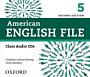 American English File Second Edition 5 Class Audio CDs