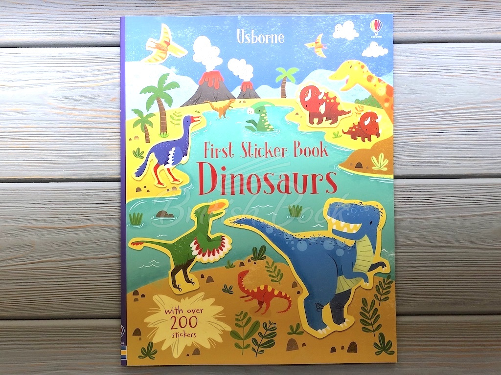 Книга First Sticker Book: Dinosaurs зображення 1