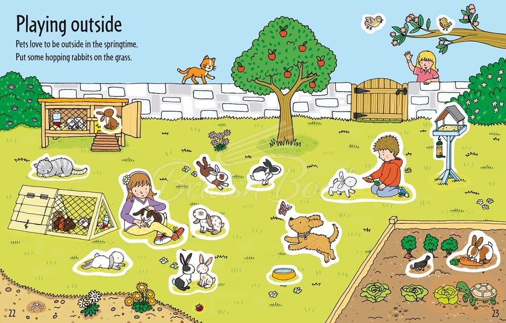 Книга Big Sticker Book of Animals зображення 2