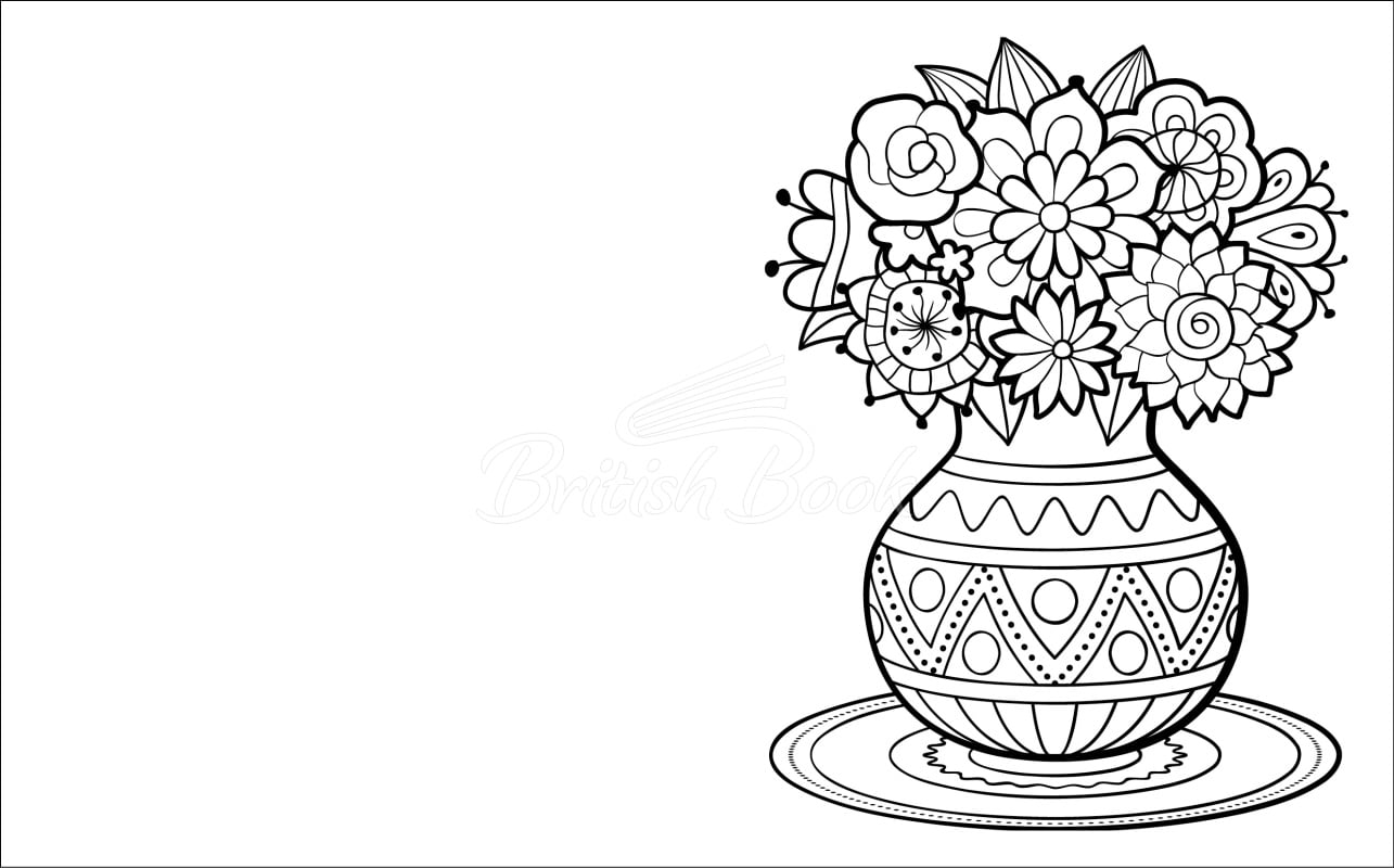 Книга Large Print Flowers Colouring Book изображение 1