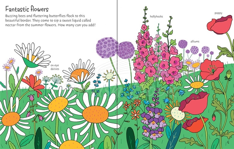 Книга First Sticker Book: Garden изображение 1