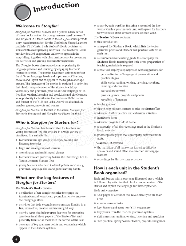 Книга для вчителя Storyfun for Starters Teacher's Book with Audio CD зображення 2
