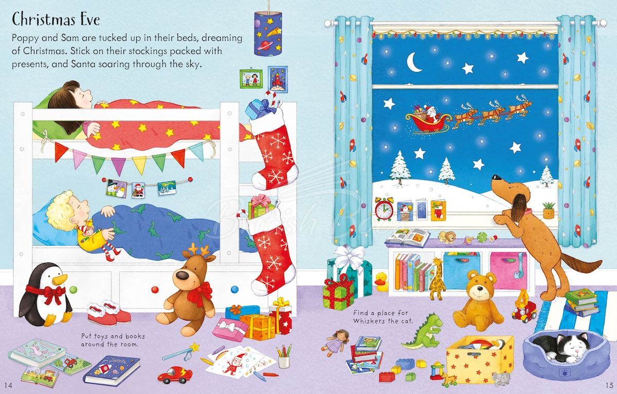 Книга Poppy and Sam's Christmas Sticker Book зображення 7