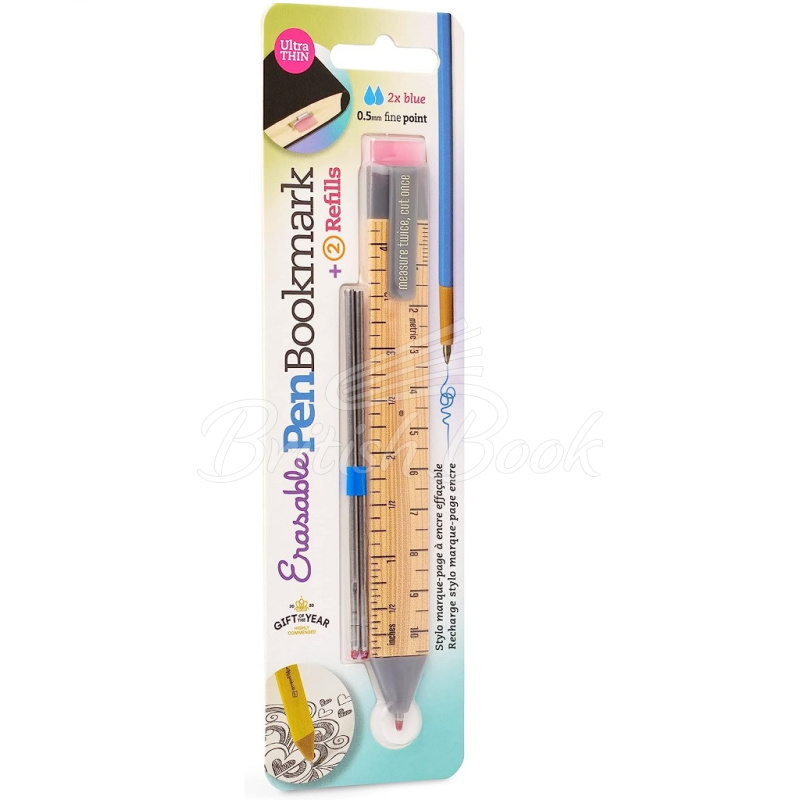 Закладка Pen Bookmark Ruler with Refills зображення 1