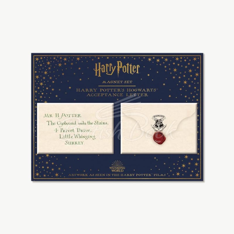 Набір Harry Potter's Hogwarts Acceptance Letter Magnet Set зображення 3