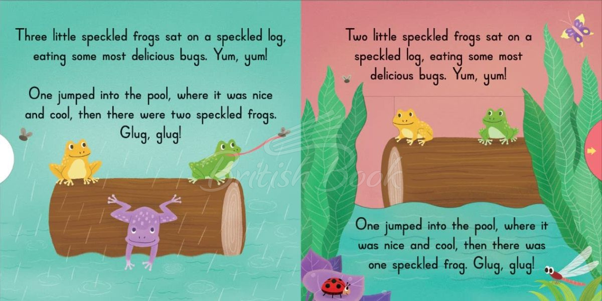 Книга Sing Along With Me! Five Little Speckled Frogs зображення 5