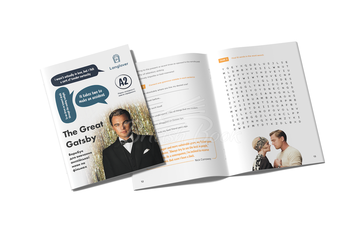 Книга Langlover Workbooks Level A2 The Great Gatsby изображение 1