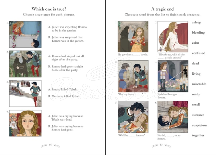 Книга Usborne English Readers Level 3 Romeo and Juliet зображення 3