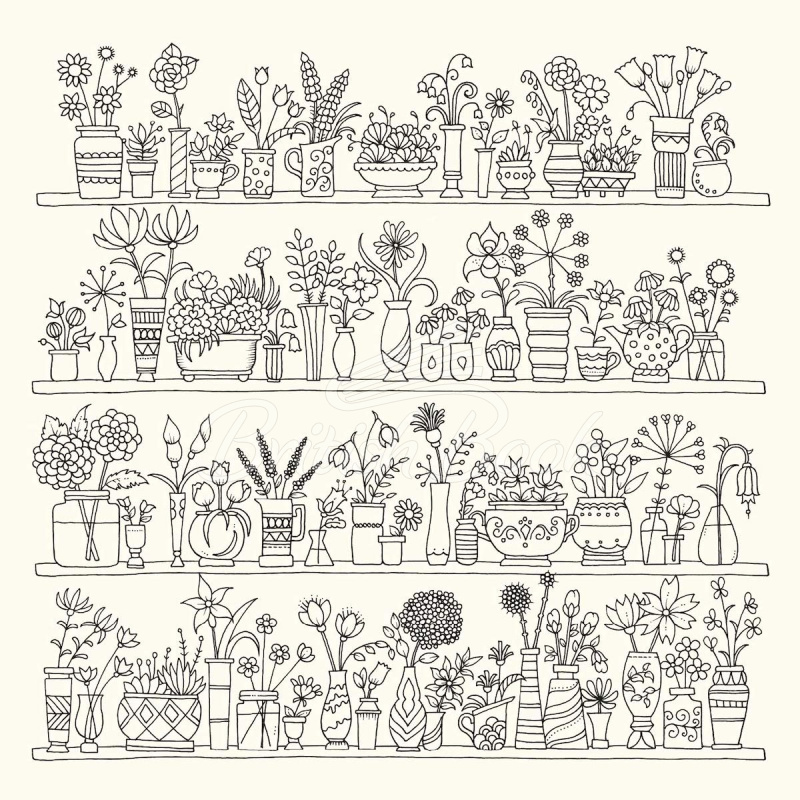 Книга World of Flowers: A Colouring Book and Floral Adventure зображення 8