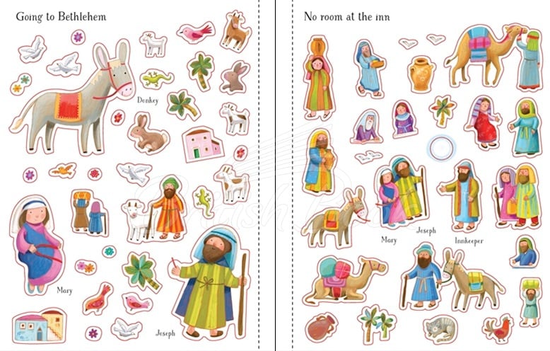 Книга First Sticker Book: Nativity изображение 1