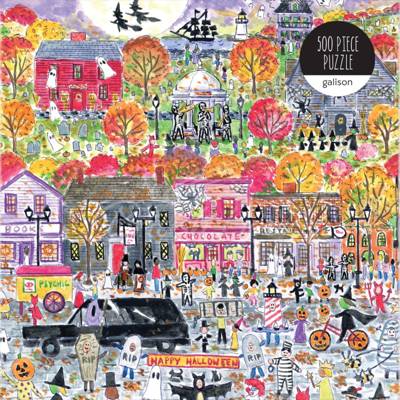 Пазл Michael Storrings Halloween Parade 500 Piece Puzzle изображение 1
