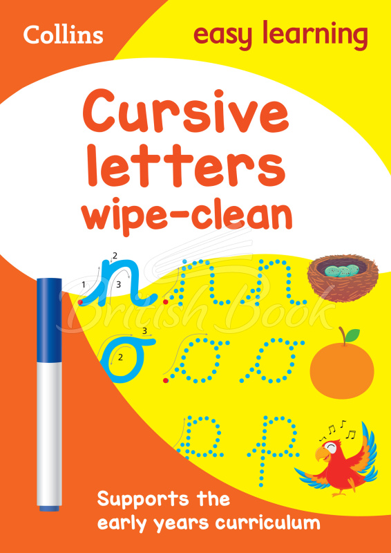 Книга Collins Easy Learning Preschool: Cursive Letters Wipe-Clean Activity Book (Ages 3-5) изображение