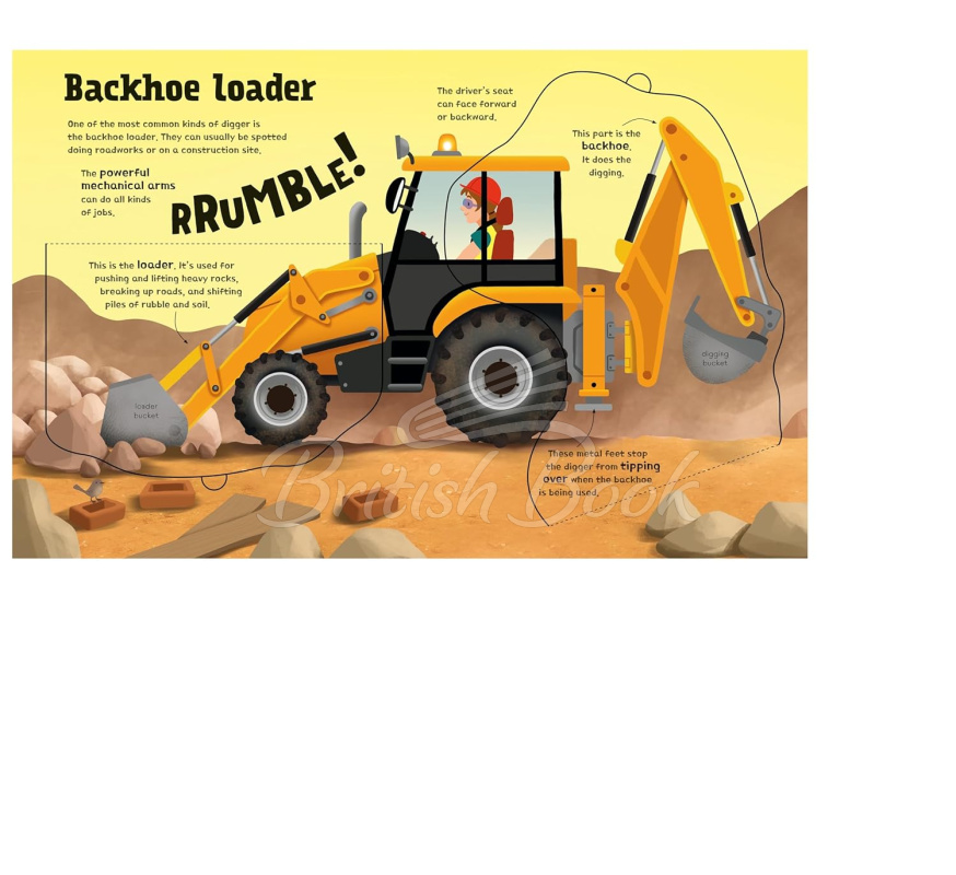 Книга Great Big Diggers with Great Big Flaps зображення 4