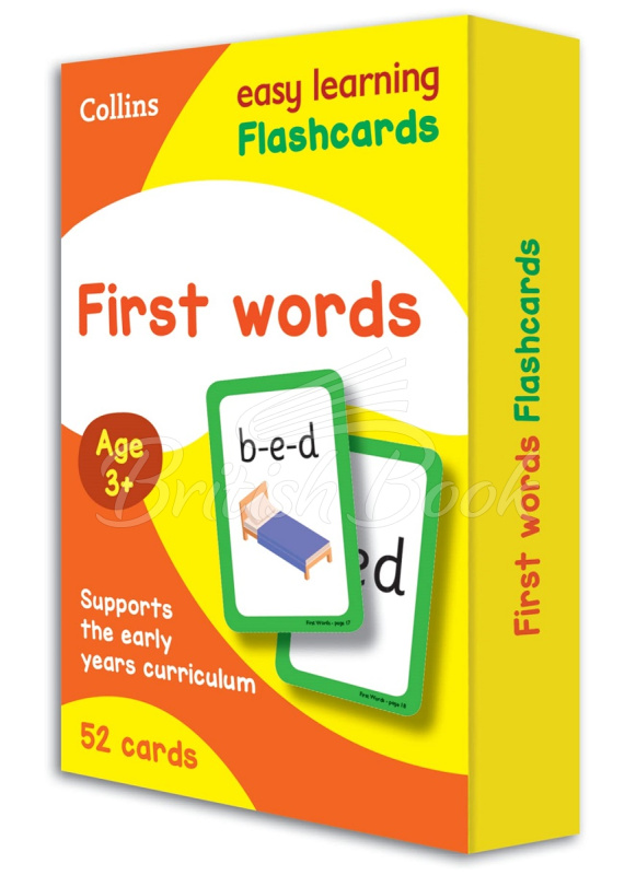 Картки Collins Easy Learning Preschool: First Words Flashcards зображення 1