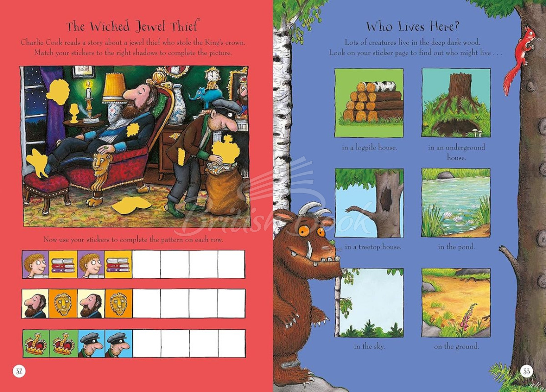 Книга The Gruffalo and Friends Festive Super Sticker Book зображення 7
