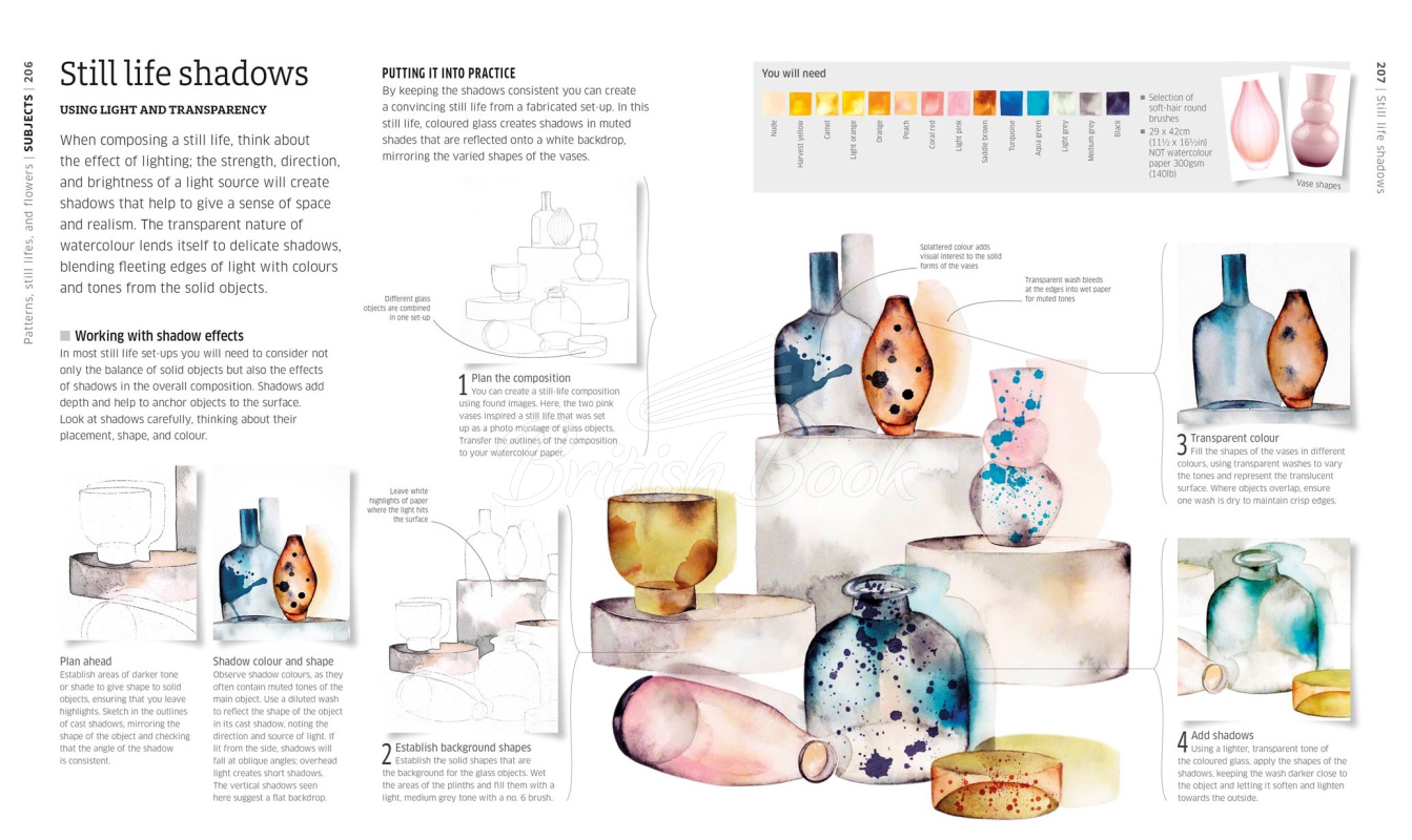 Книга Artist's Watercolour Techniques: Discover How to Paint Landscapes, People and Still Lifes, and Develop Your Own Style зображення 5